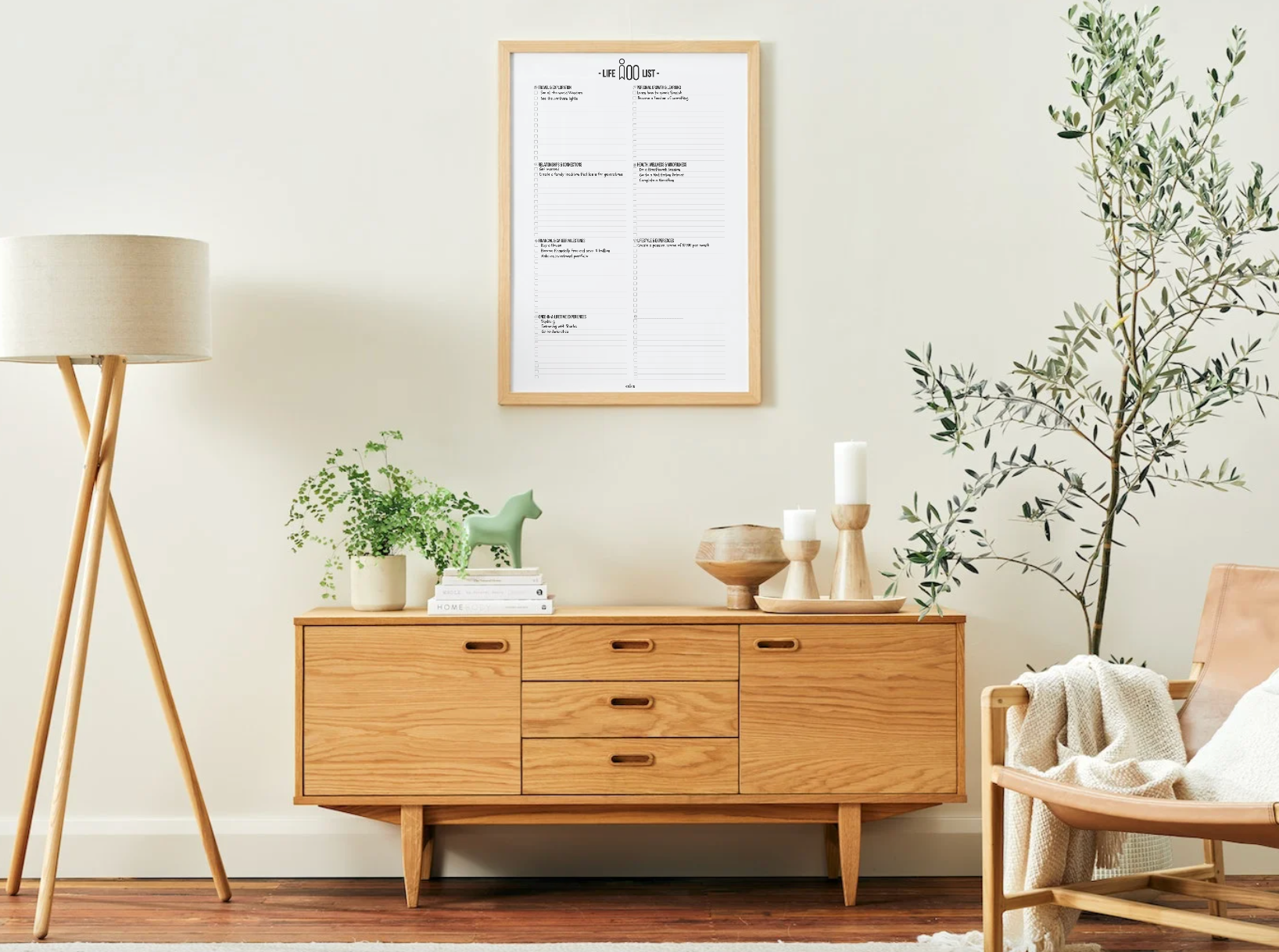 Life 100 Bucket List Poster